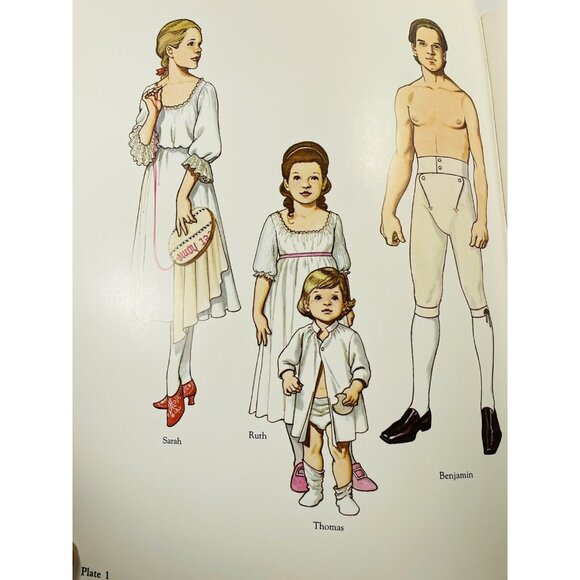 American Family of the Colonial Era  Kids Paper Dolls Tom Tierney UNCUT Vintage - Picture 5 of 12
